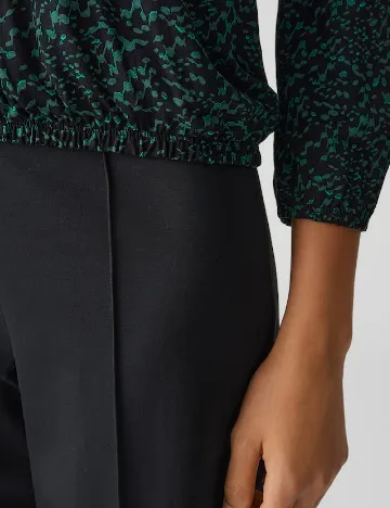 Bluza Opus, negru/verde