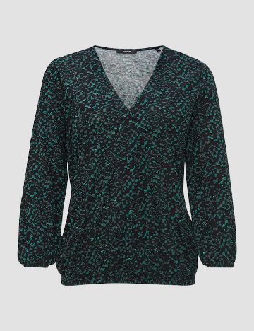Bluza Opus, negru/verde