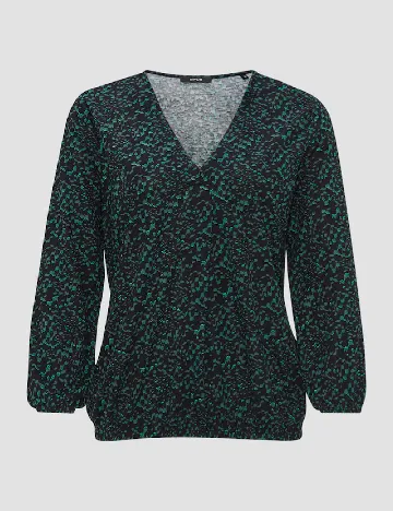 Bluza Opus, negru/verde