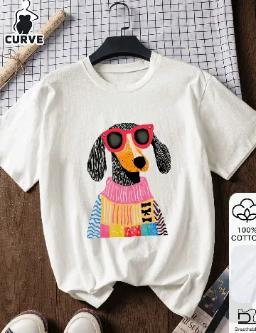 Tricou SHEIN CURVE, alb