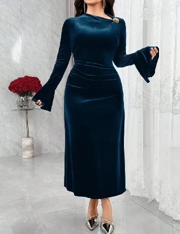 Rochie medie SHEIN, albastru