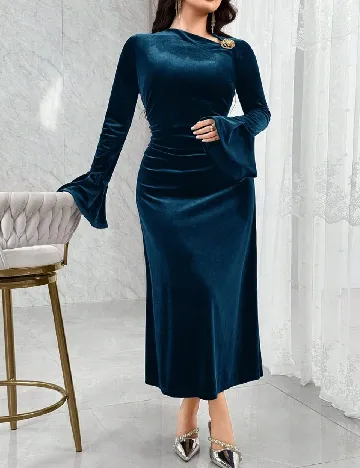 Rochie medie SHEIN, albastru