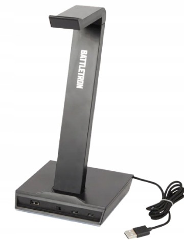 Suport casti cu functie incarcare Battletron, negru