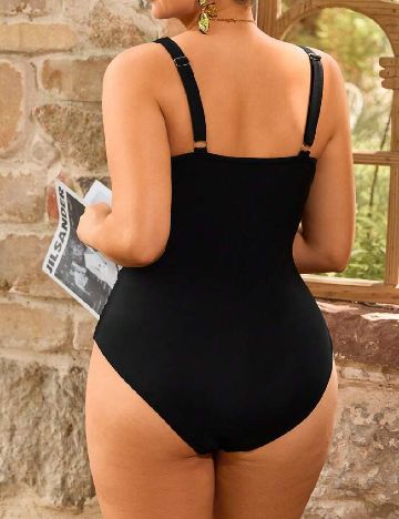 Costum de baie SHEIN CURVE, negru