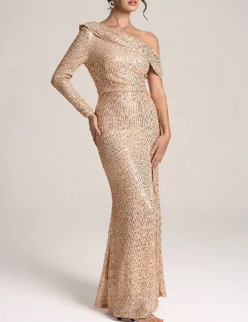 Rochie lunga Emery Rose, crem