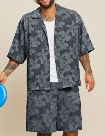 Compleu SHEIN Plus Size Men, gri