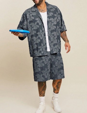 Compleu SHEIN Plus Size Men, gri