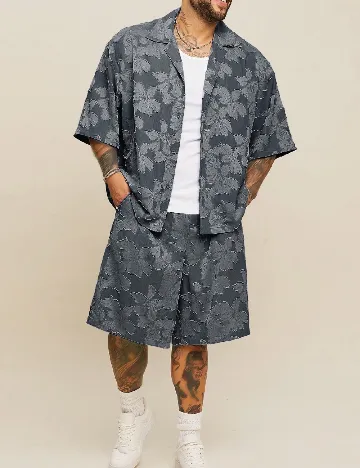 Compleu SHEIN Plus Size Men, gri