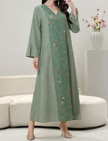 Rochie lunga SHEIN, verde