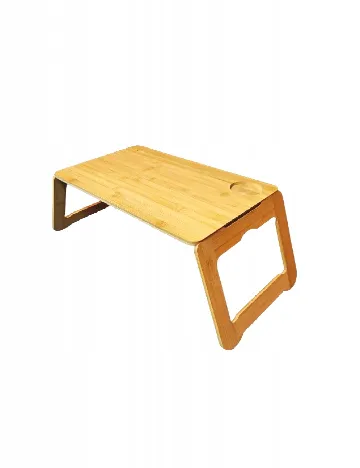Masă pliabilă din bambus pentru laptop Dayes, maro