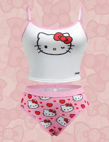 Pijama SHEIN, alb/roz