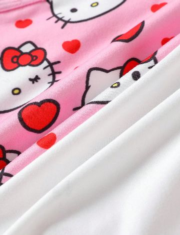 Pijama SHEIN, alb/roz