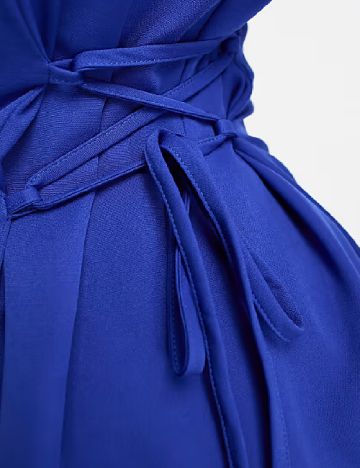 Rochie scurta Heartbreak Plus Size, albastru