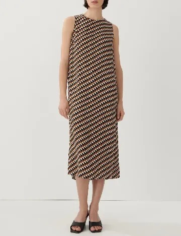 Rochie medie Someday, maro