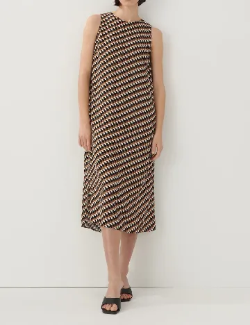 Rochie medie Someday, maro