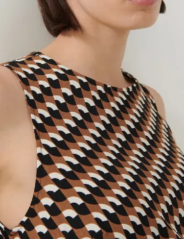 Rochie medie Someday, maro