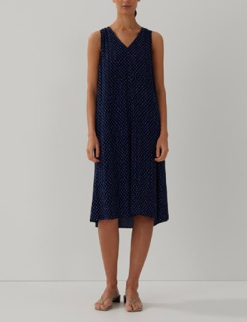 Rochie medie Someday, bleumarin inchis