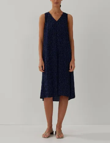 Rochie medie Someday, bleumarin inchis