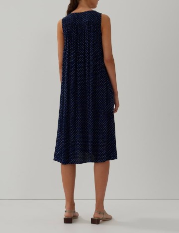 Rochie medie Someday, bleumarin inchis