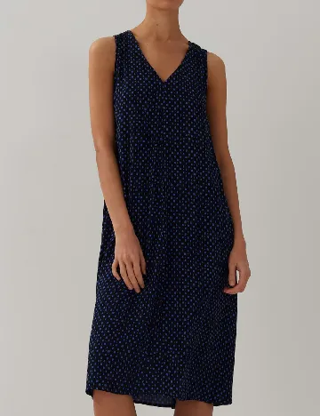 Rochie medie Someday, bleumarin inchis