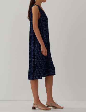 Rochie medie Someday, bleumarin inchis