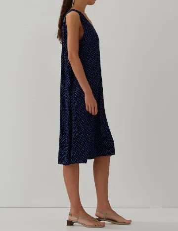 Rochie medie Someday, bleumarin inchis