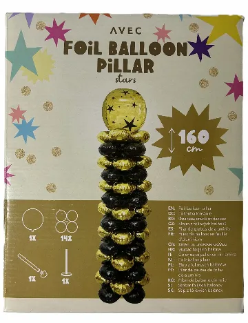 Set baloane folie AVEC, mix culori