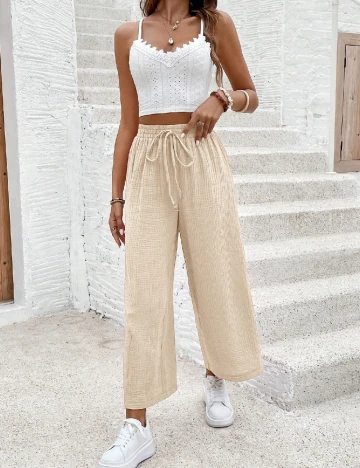 Pantaloni SHEIN, crem