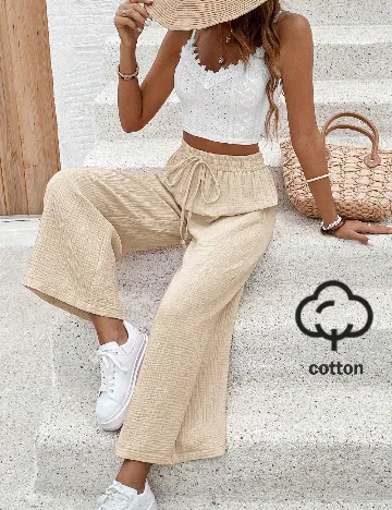 Pantaloni SHEIN, crem