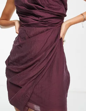 Rochie scurta ASOS, pruna