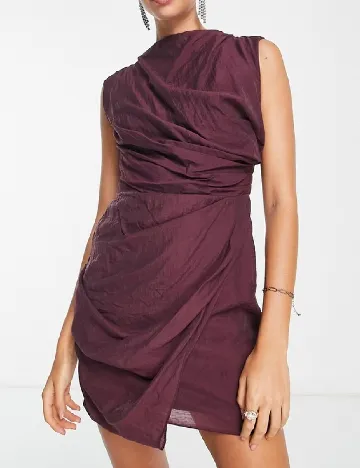 Rochie scurta ASOS, pruna