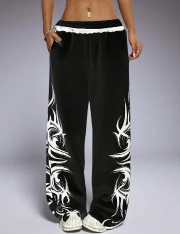 Pantaloni SHEIN CURVE, negru