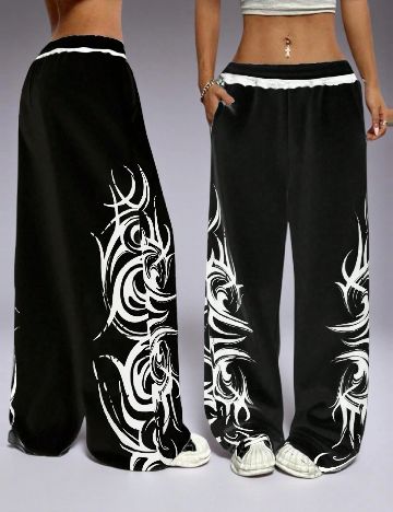 Pantaloni SHEIN CURVE, negru