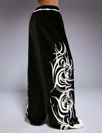 Pantaloni SHEIN CURVE, negru