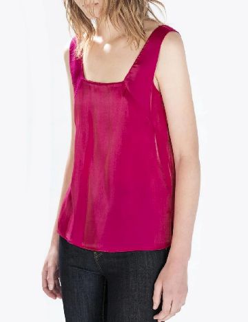 Top Zara, magenta