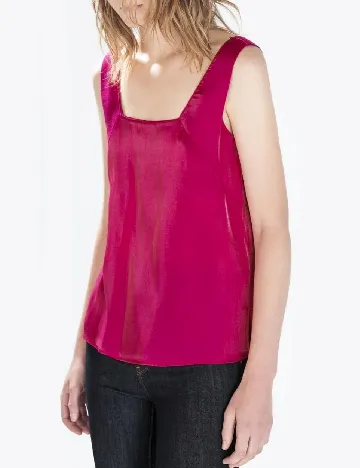 Top Zara, magenta