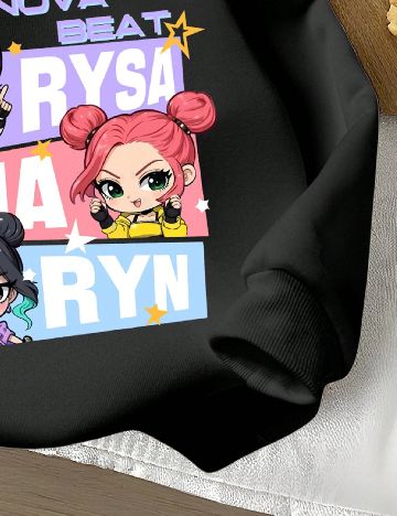 Bluza Shein Kids, negru