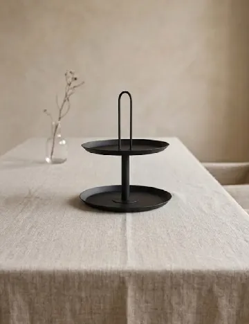 Platou etajat metalic Home Accents, negru