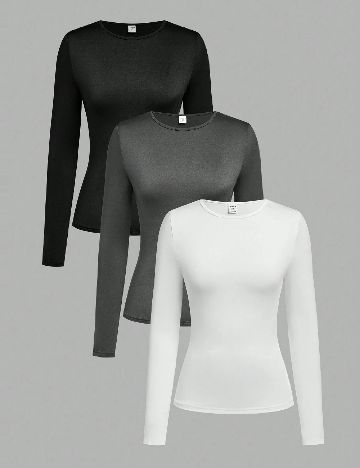 Set bluze 3 bucati Shein Kids, mix culori