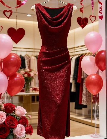 Rochie medie SHEIN, rosu