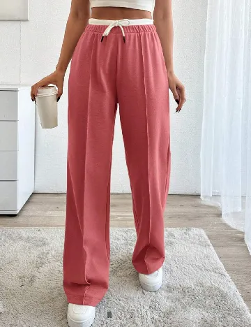 Pantaloni SHEIN, roz