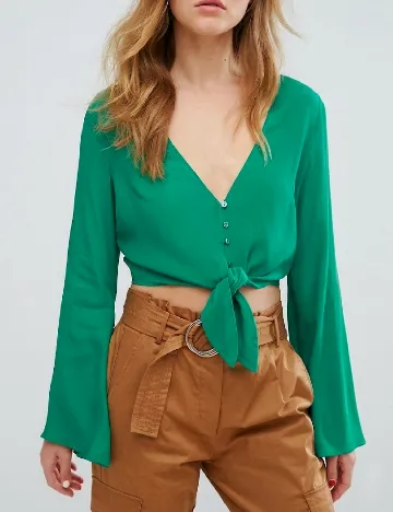 Top Bershka, verde