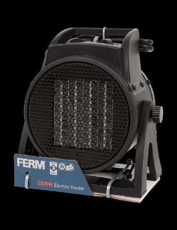 Aeroterma ceramica FERM, negru