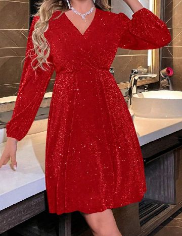 Rochie scurta SHEIN, rosu