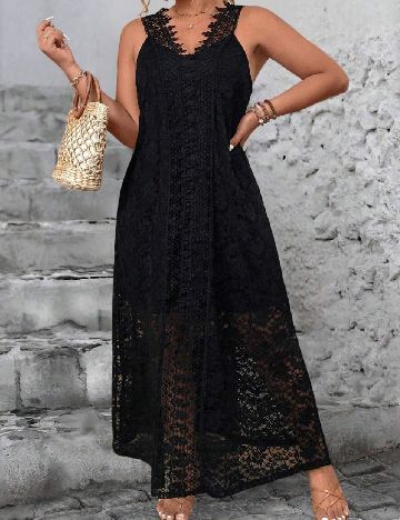 Rochie lunga SHEIN CURVE, negru