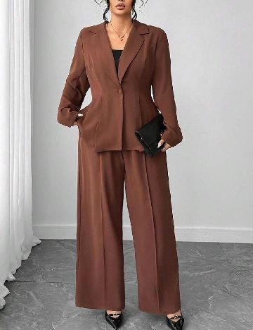 Compleu SHEIN CURVE, maro