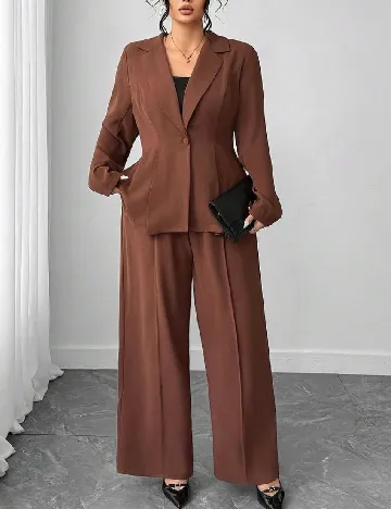 Compleu SHEIN CURVE, maro