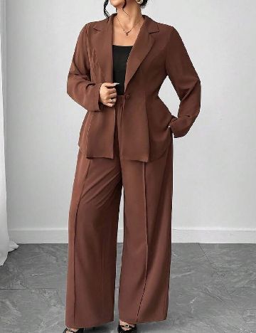 Compleu SHEIN CURVE, maro