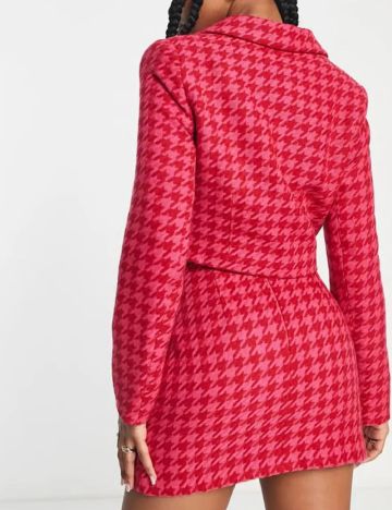 Fusta Miss Selfridge, roz/rosu