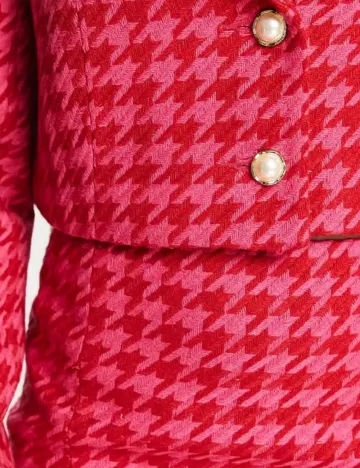 Fusta Miss Selfridge, roz/rosu